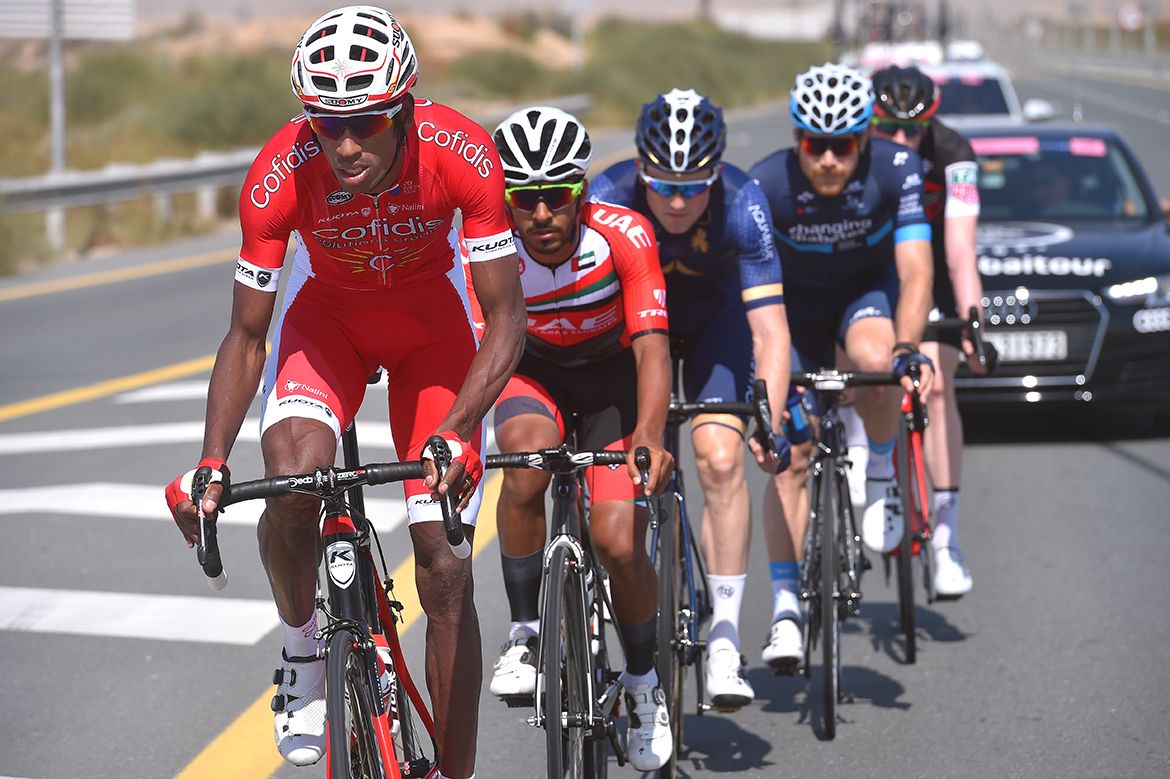 Daniel Teklehaimanot made it into the break on his Cofidis debut