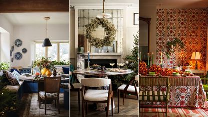 Christmas dining room decor