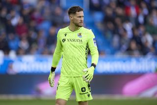 Real Sociedad goalkeeper Alex Remiro.