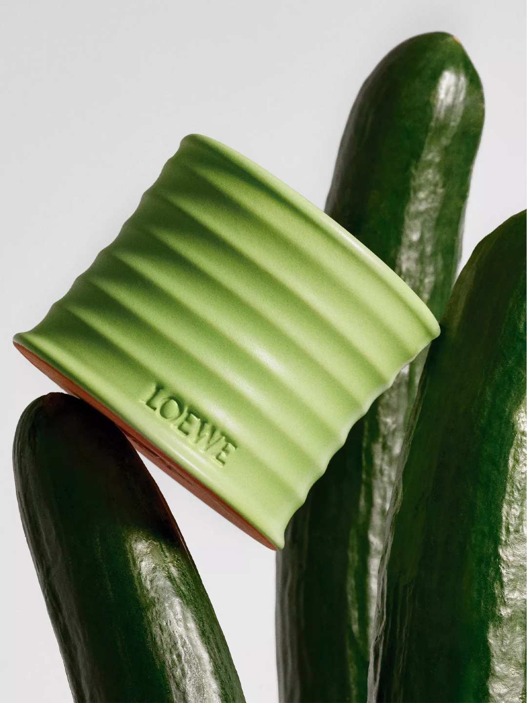A cucumber candle from Loewe