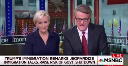 ) Joe Scarborough warns Democrats if they vote to keep the government running, they are too 'weak,' 'cowardly' to be given control of Congress in 2018.