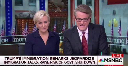 ) Joe Scarborough warns Democrats if they vote to keep the government running, they are too &amp;#039;weak,&amp;#039; &amp;#039;cowardly&amp;#039; to be given control of Congress in 2018.