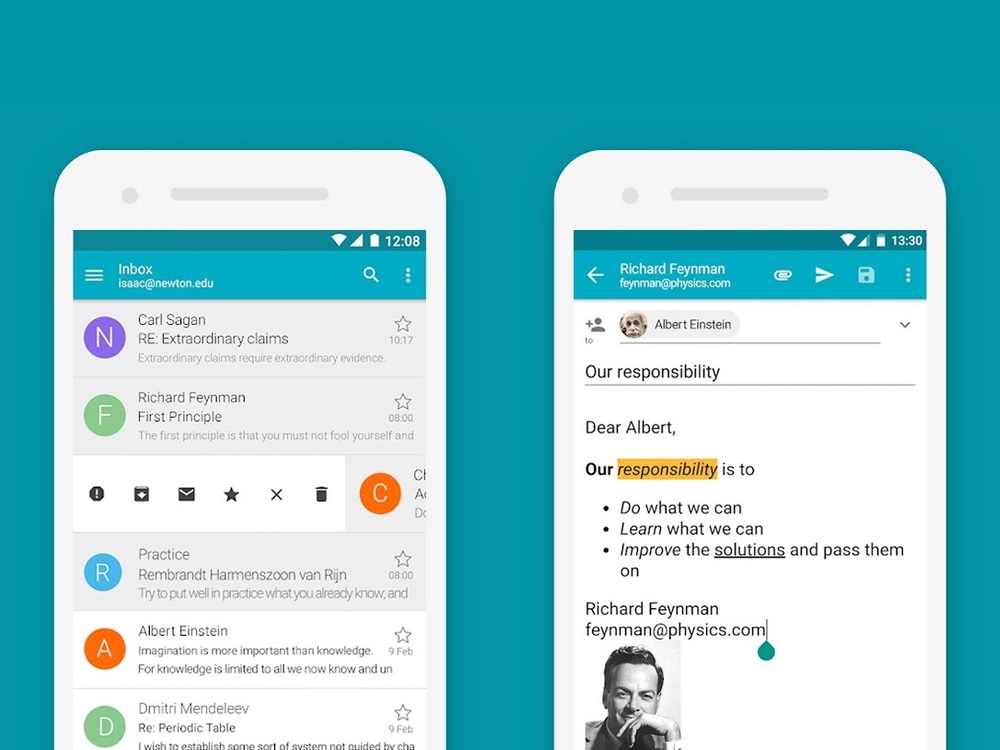 best email apps: Aqua Mail