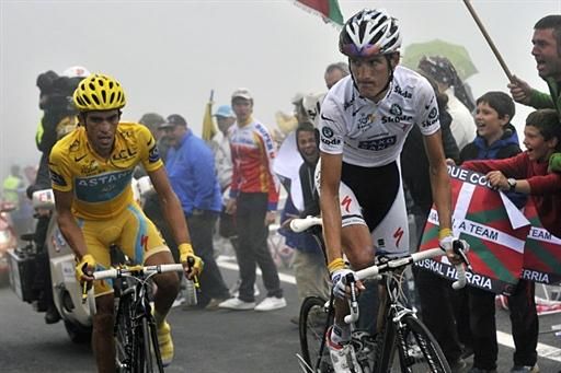 Nicholas Roche (Ag2r-La Mondiale) got changed after finishing 12th on the stage