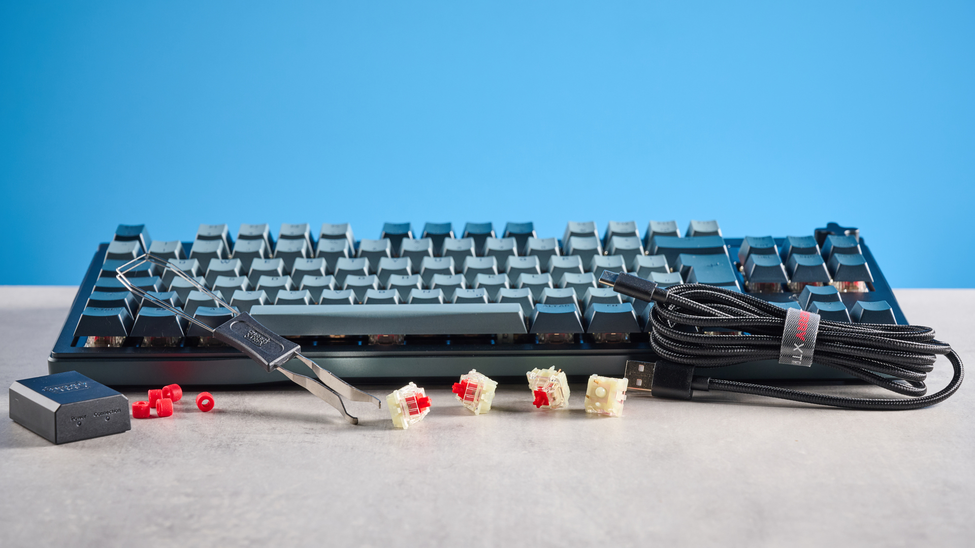 A Cherry XTRFY MX 8.3 TKL Wireless keyboard