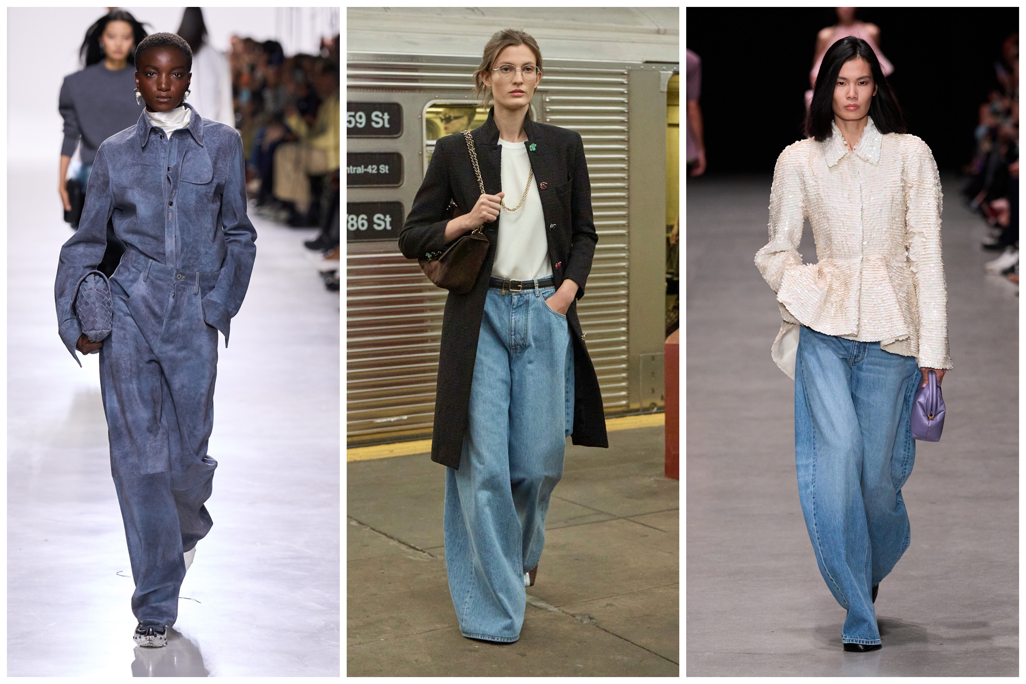 denim trends on the 2026 runways of bottega, chanel, and stella mccartney