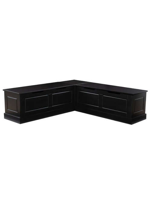 Eslick Solid Wood Corner Breakfast Storage Bench