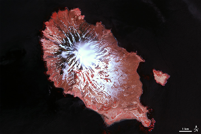 sarychev, volcanic eruption, photos from space