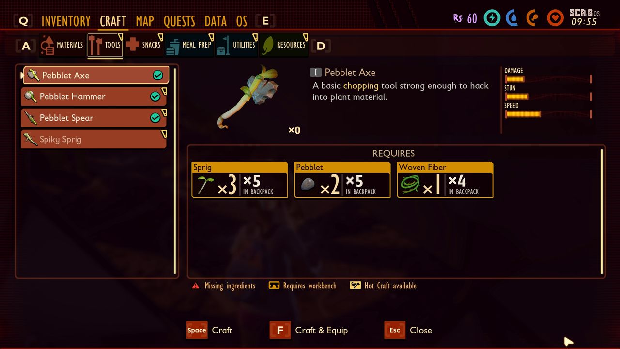 Grounded Axe Pebblet Axe