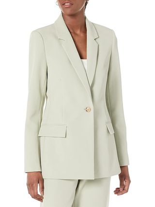 The Drop Women's Blake Long Blazer, Desert Sage, Xx-Large