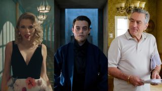 Taylor Swift in the Me! music video; Rami Malek in No Time to Die; Robert De Niro in Silver Linings Playbook