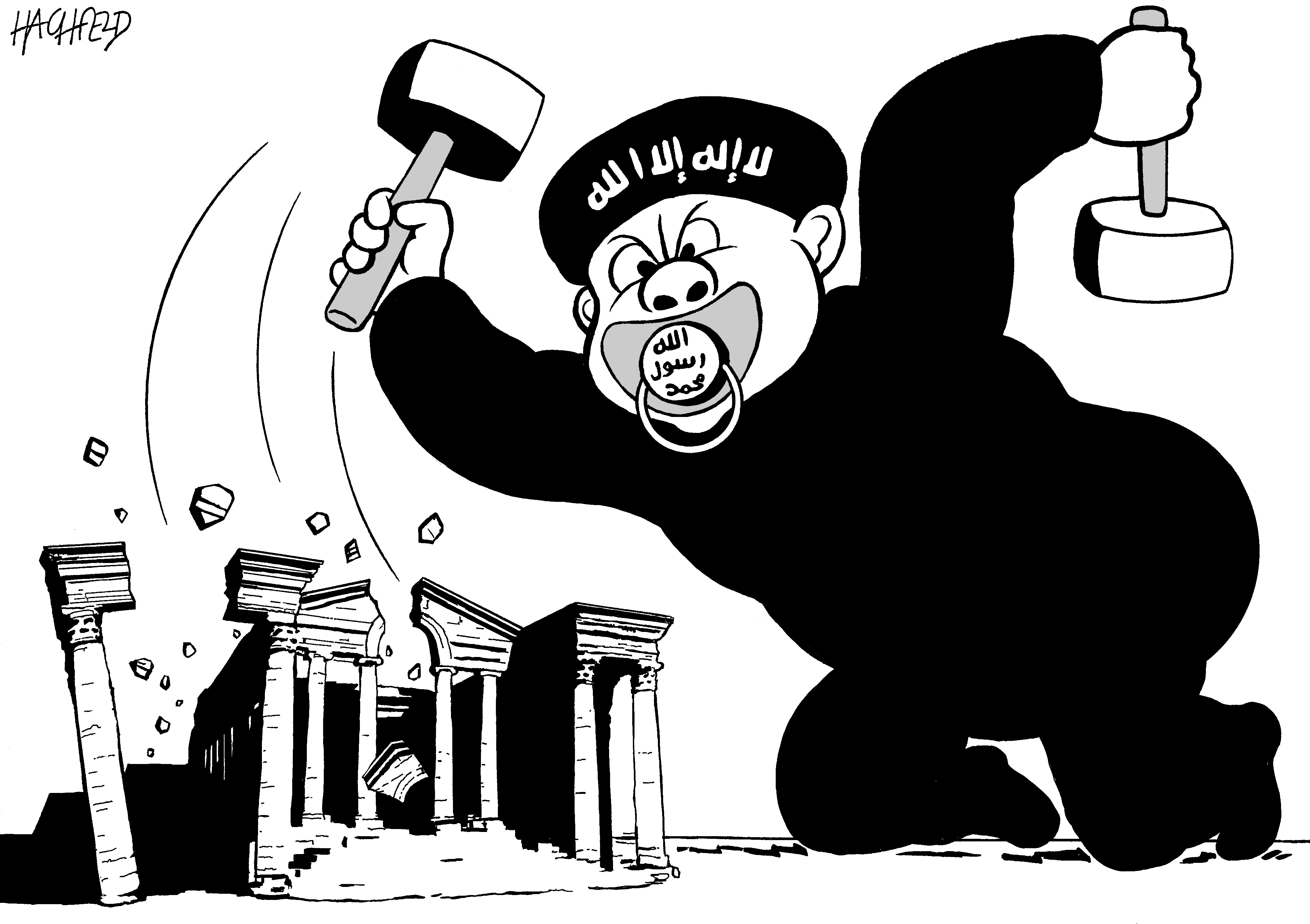 Political cartoon World ISIS terrorism