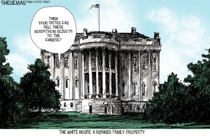 Political Cartoon U.S. Nordstrom Trump Ivanka Kushner Chinese White House