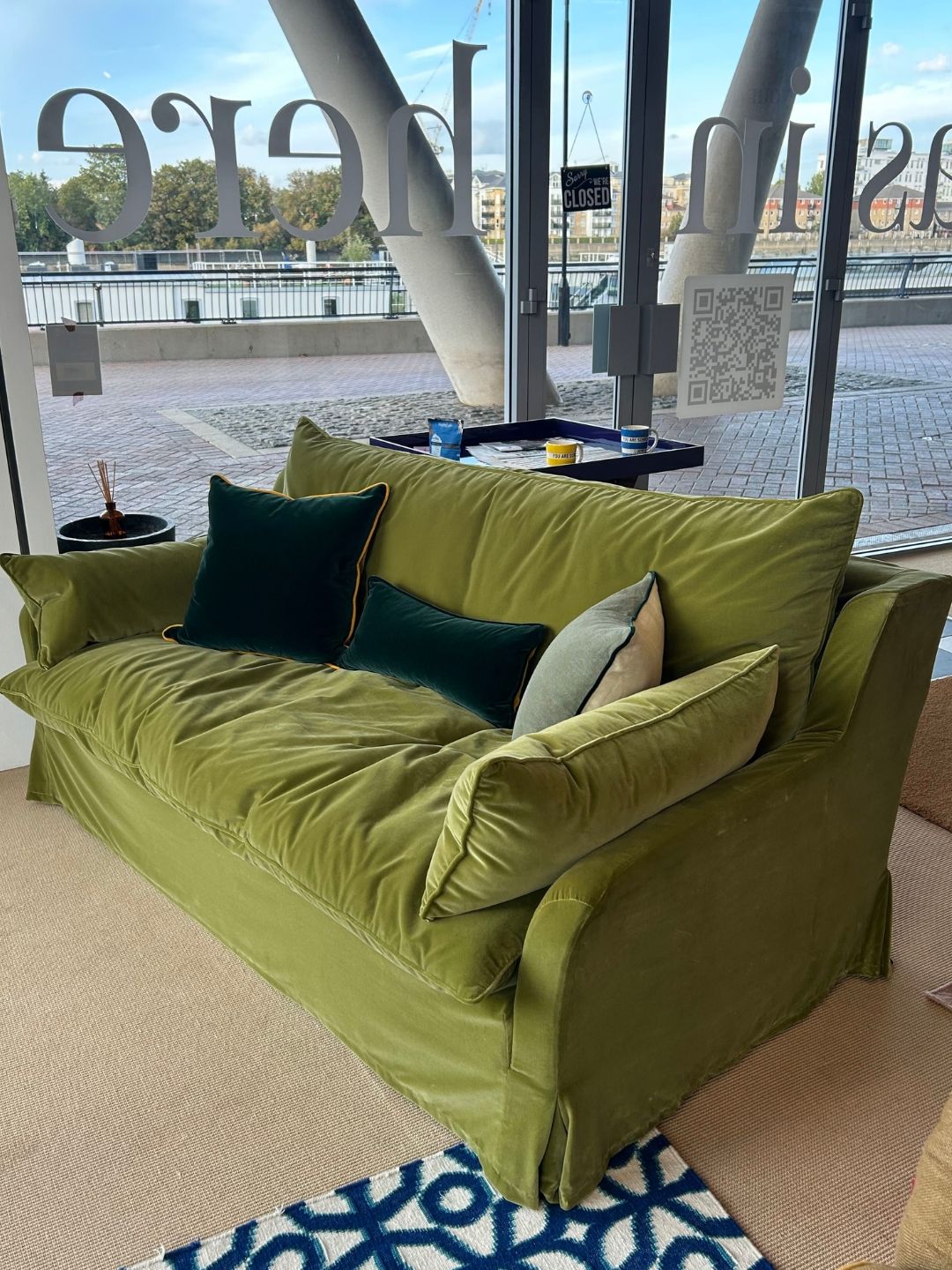 Margot Schplendid Sofa in Dry Martini Velvet