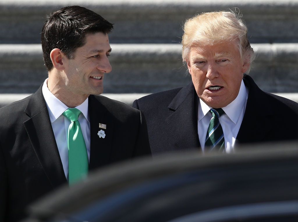 President Trump and Paul Ryan. 