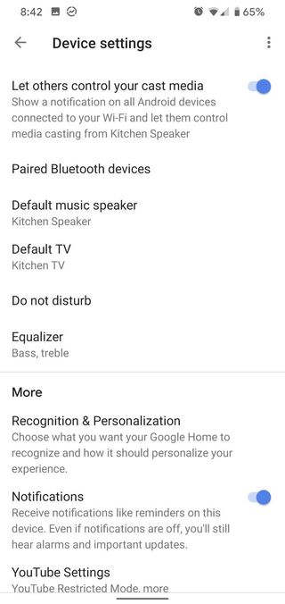 Tap Default music speaker
