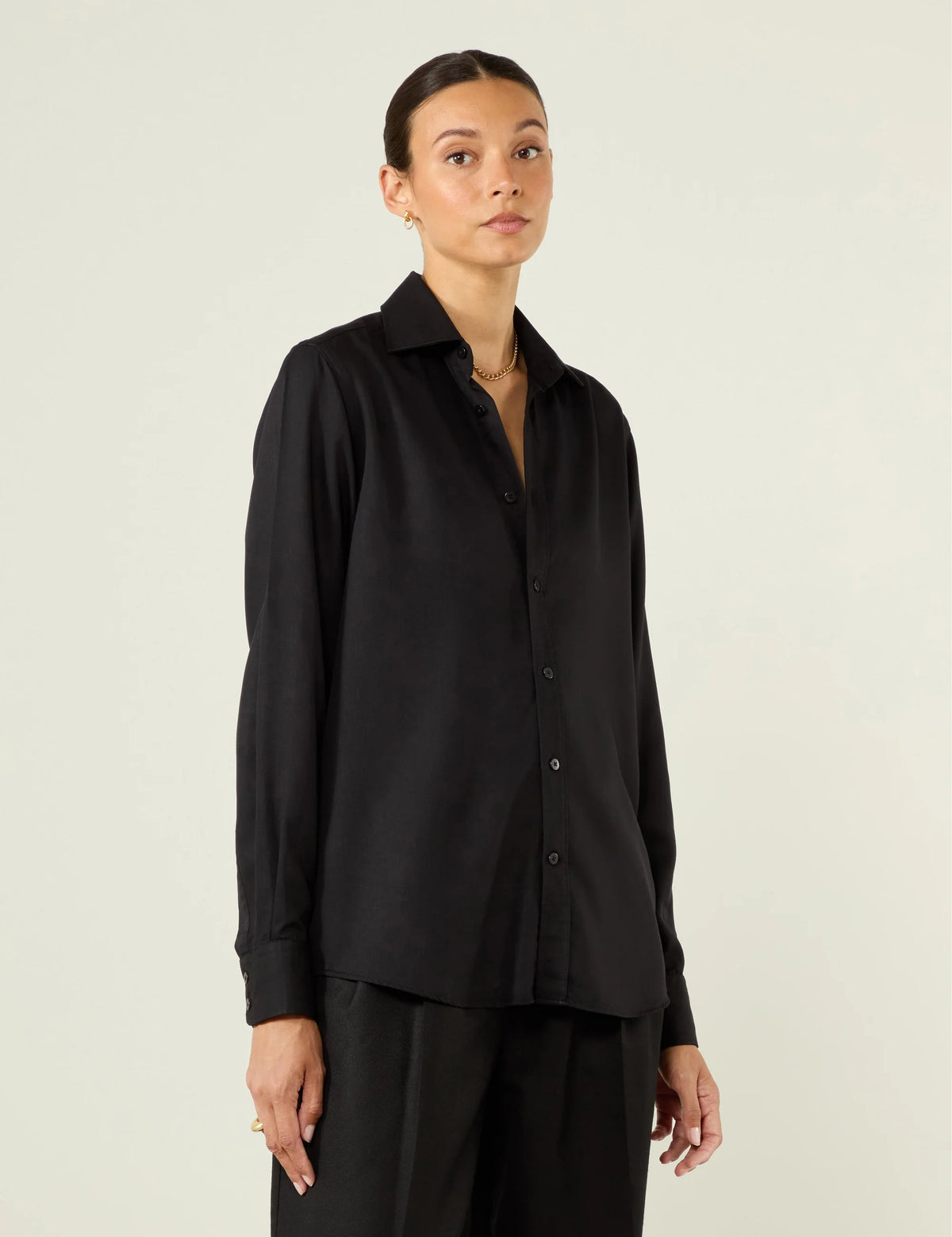 The Boyfriend: Tencel&amp;trade; Lyocell, Black