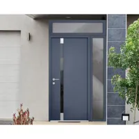 Front Exterior Prehung Steel Door / Cynex 6777 Grey