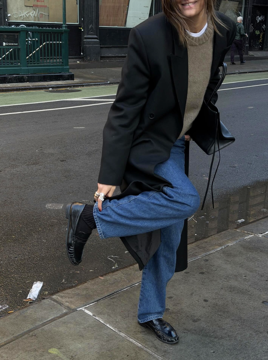 @cocoschiffer wearing one of the popular nyc shoe brands