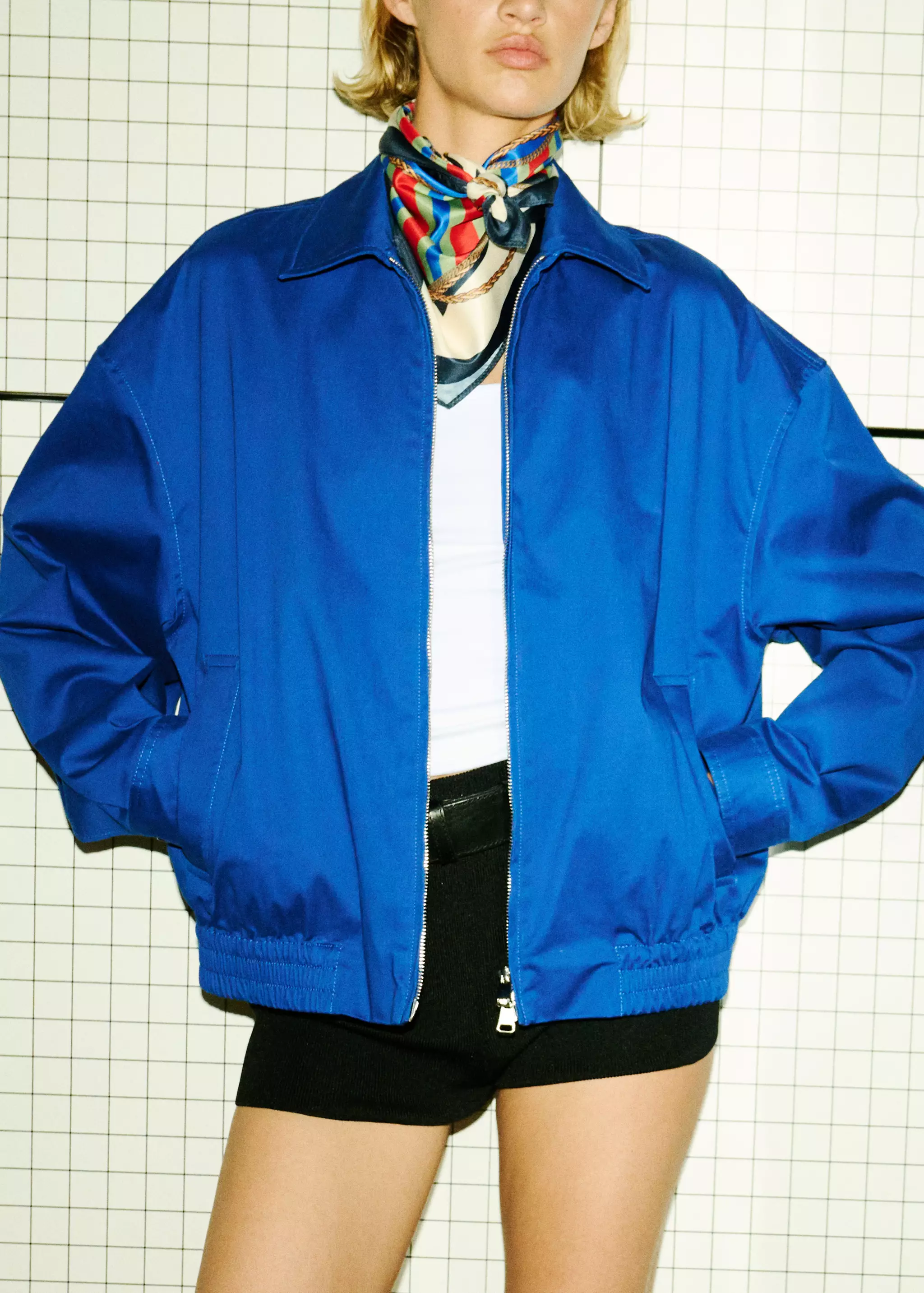 High-Neck Jacket - Women | Mango Usa