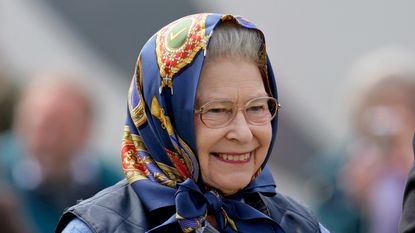 Queen Elizabeth II watches her horse 'Balmoral Moorland' win in the Highland class on day 4 of the Royal Windsor Horse show on May 15, 2009