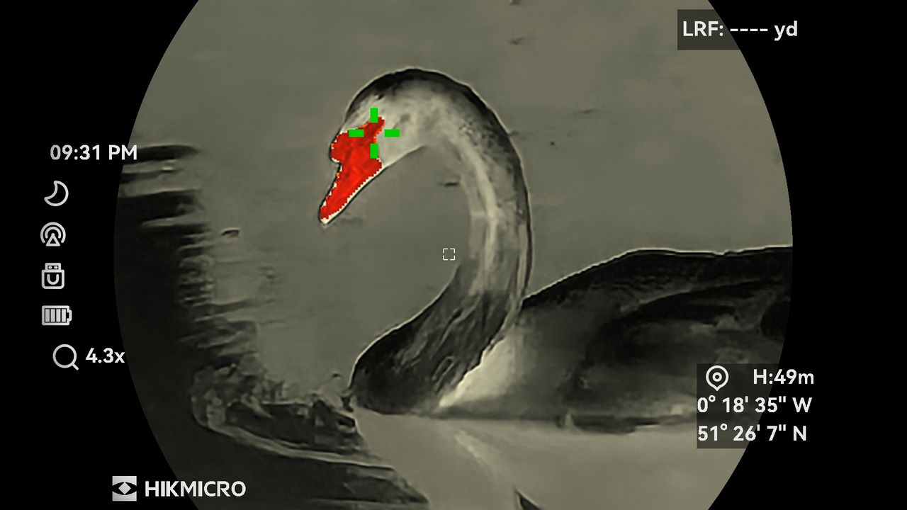 Images taken through a pair of HikMicro Habrok 4K HE25L binoculars