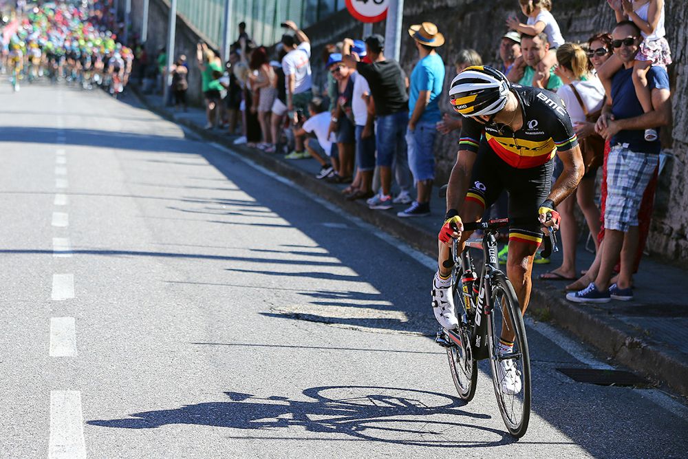 Philippe Gilbert on the attack