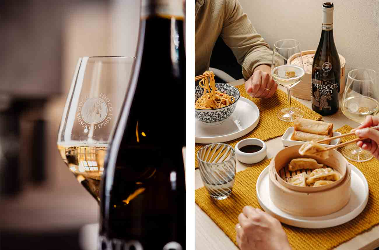 Moscato d&amp;rsquo;Asti&amp;rsquo;s soft fruit sugars and gentle bubbles harmonise with Southeast Asian cuisine.