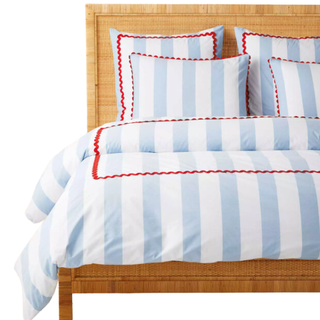 Beach Club Stripe Percale Duvet Cover