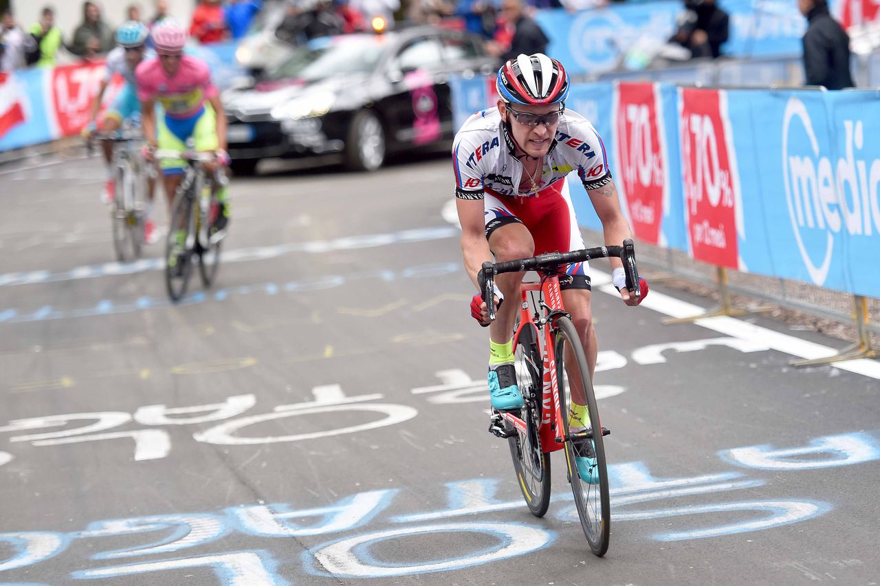 Yury Trofimov (Team Katusha) launching his late attack