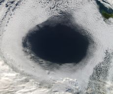 Australian cloud hole