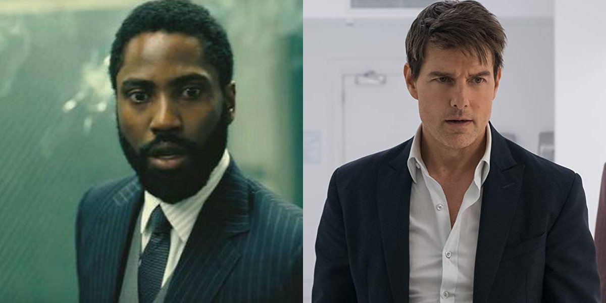 John David Washington and Tom Cruise side by side