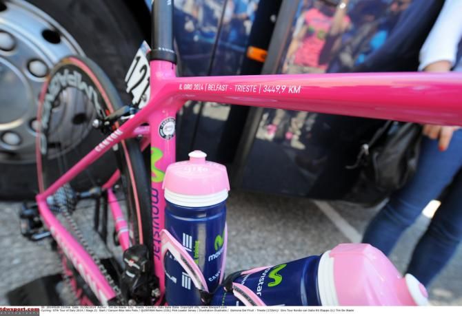 Even pink bidons for Quintana