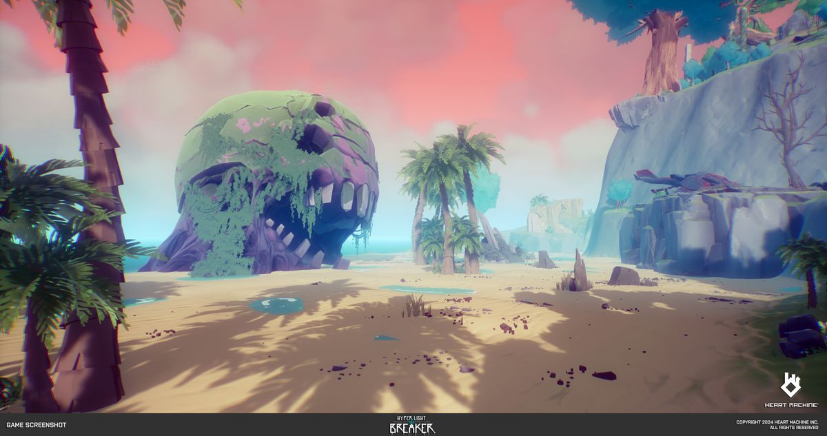 Hyper Light Breaker environment art; concept at from a video game
