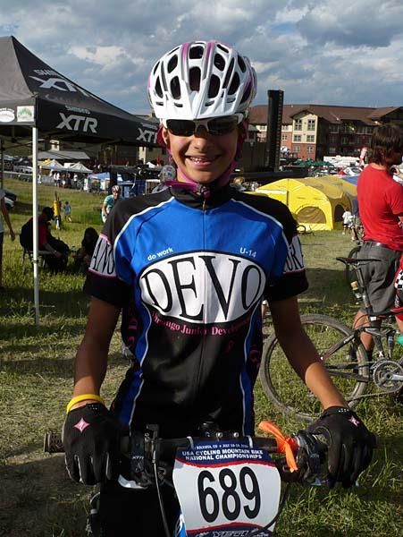 Kaylee Blevins (Durango Devo) is the new Junior women's 13-14 champion.