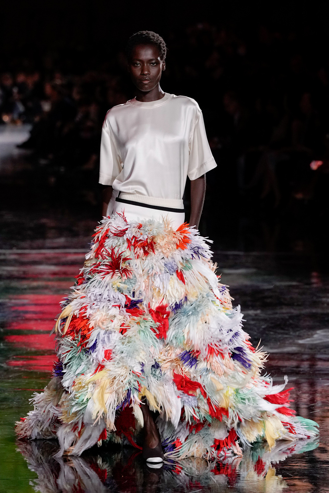 a model closing the Chanel show