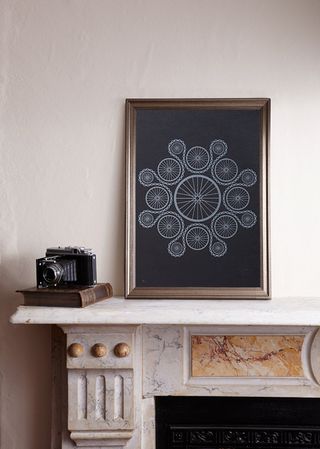 This Chain Reaction print will add interest to any desk or home office