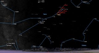 vesta reverses direction night sky september 2019