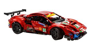Lego Technic Ferrari 488 GTE “AF Corse #51” on white background
