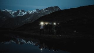 Night hiking in the French Alps