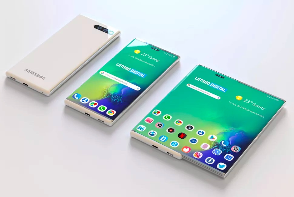 Concept de téléphone enroulable Samsung