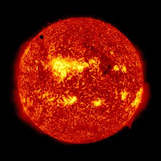 On June 5-6 2012, SDO collected images of the rarest predictable solar event--the transit of Venus across the face of the sun.