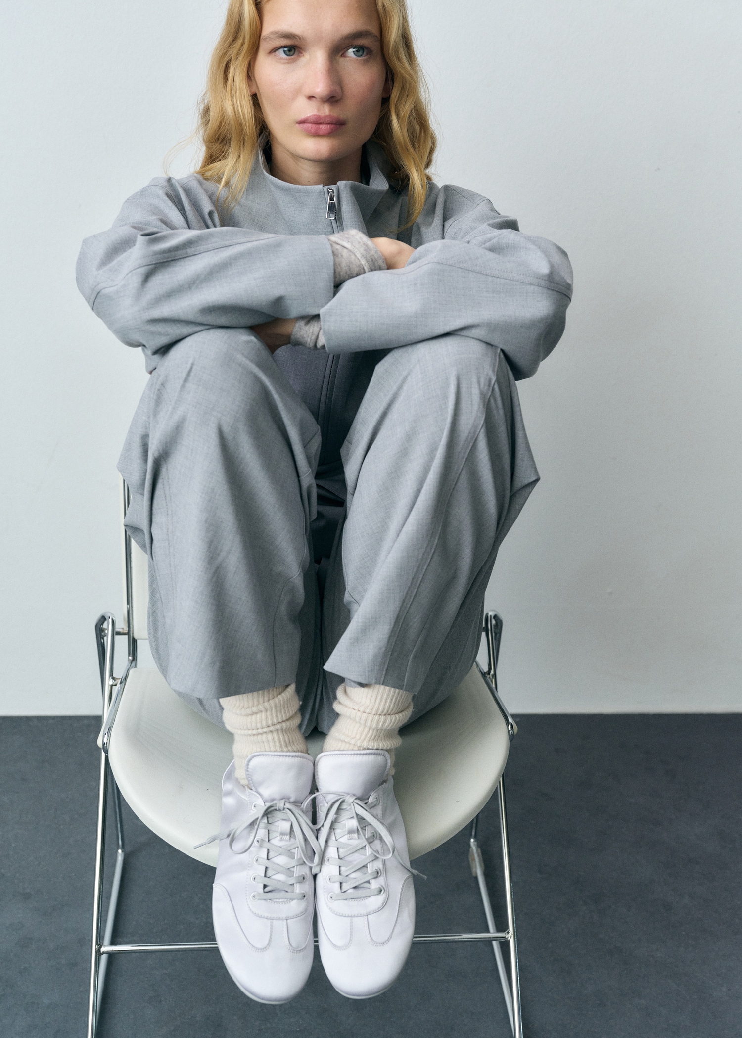 Satin Lace-Up Sneakers - Women | Mango Usa