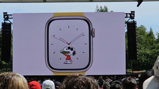Snoopy Apple Watch face at WWDC 2023