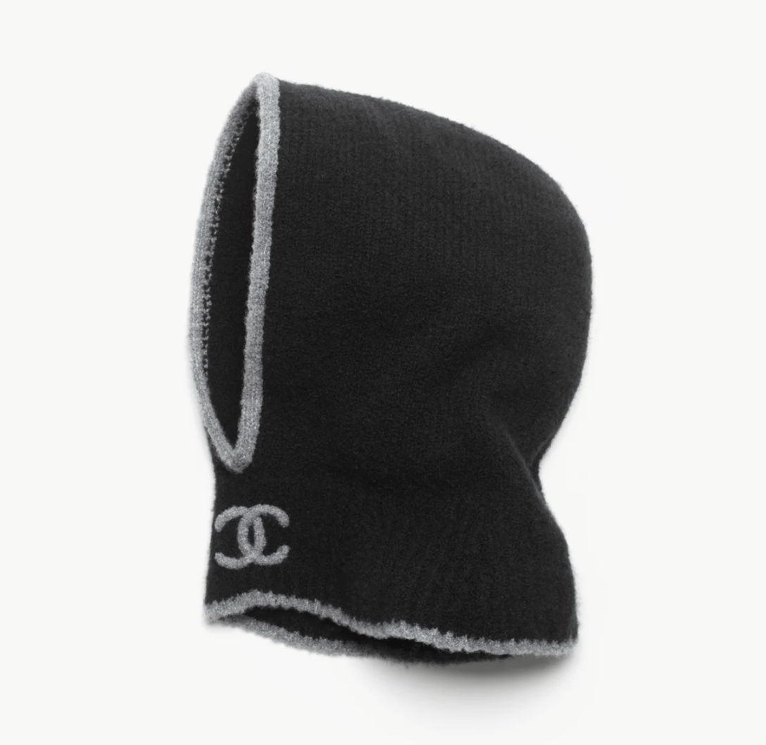chanel knitted balaclava