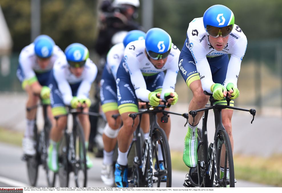 Orica GreenEdge survived the team time trial