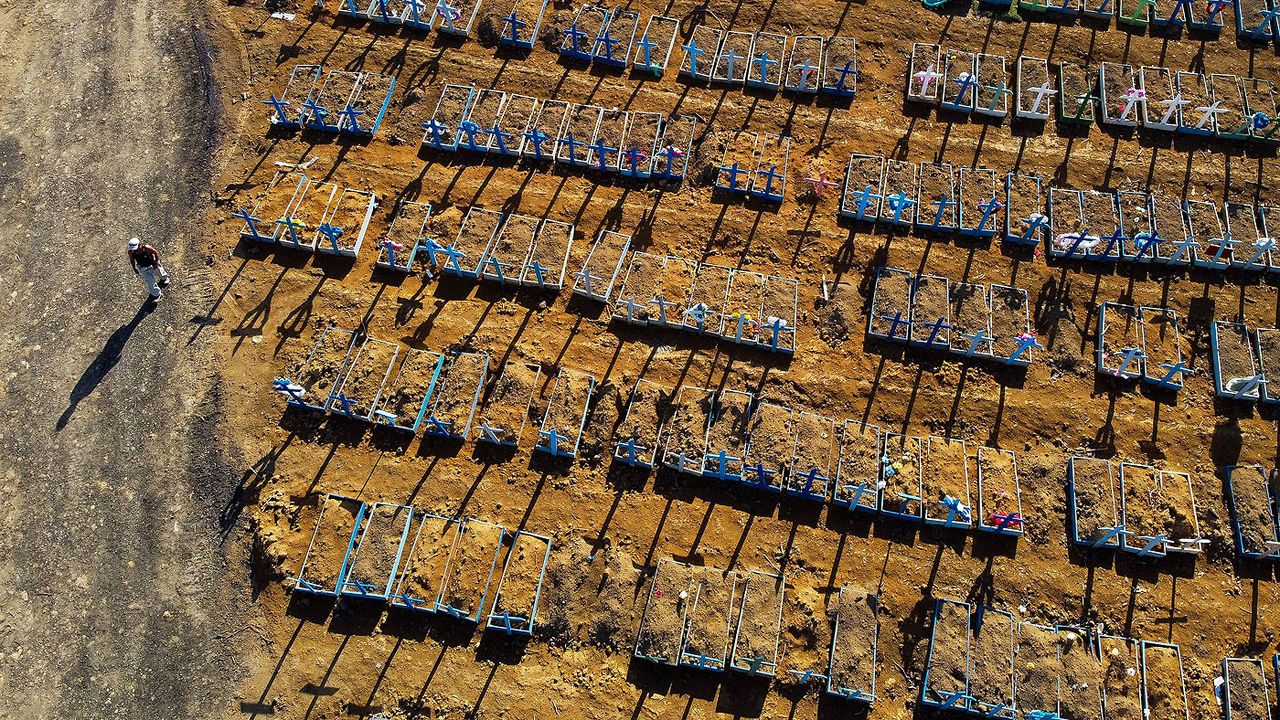 Mass graves dug for Covid victims in Manaus