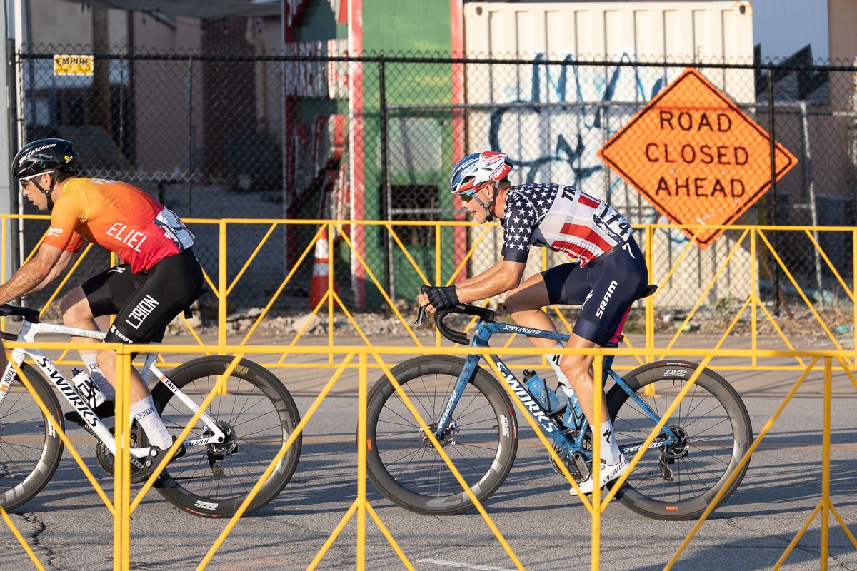 Ty Magner (L39ION of Los Angeles) and Luke Lamperti (Trinity Racing) maintained excellent position near the front but not on the front for pretty much the entire race.