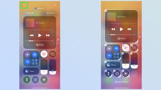 how to resize widgets in ios 18 control center