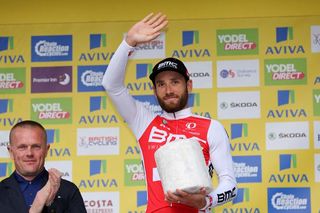 Danilo Wyss (BMC) with his cheese